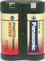 Fotobatterie Lithium 2CR-5MEP, 6 V 34 x 17 x 45mm 1...