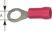 Kabelschuh in Ringform isoliert, bis 1,5 mm², 3,2 mm Farbe rot, VPE = 100 Stück