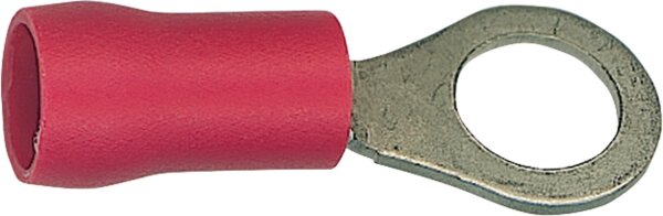 Kabelschuh in Ringform isoliert, bis 1,5 mm², 3,7 mm Farbe rot, VPE = 100 Stück
