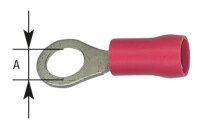 Kabelschuh in Ringform isoliert, bis 1,5 mm², 6,4 mm...