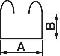 Flachsteckhülse halbisoliert bis 1,5 mm², 4,8 x...
