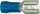 Flachsteckhülse halbisoliert 2,5 mm², 4,8 x 0,5 mm Farbe blau, VPE = 100 Stück