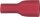 Flachsteckhülse vollisoliert bis 1,5 mm², 4,8 x 0,8 mm Farbe rot, VPE = 100 Stück