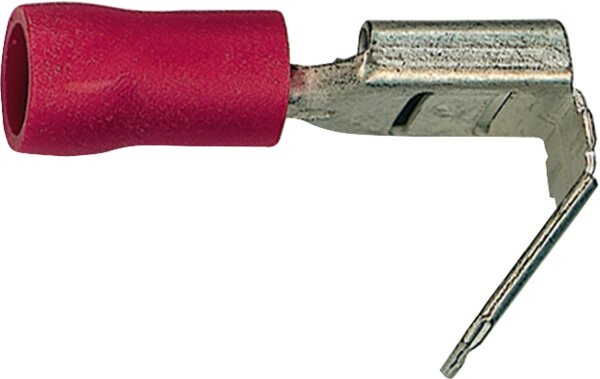 Flachsteckhülse mit Abzweigung halbisoliert,bis 1,5mm²,6,3x0,8mm Farbe rot, VPE = 100 Stück