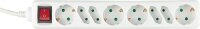 8-fach Steckdosenleiste mit Kontrollschalter Farbe:...