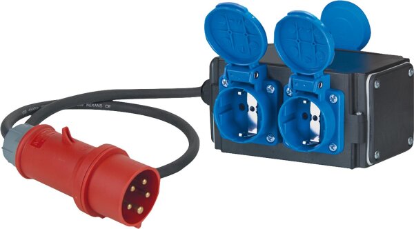 CEE-Adapter, 16A/Schuko 1,5mtr Zuleitung