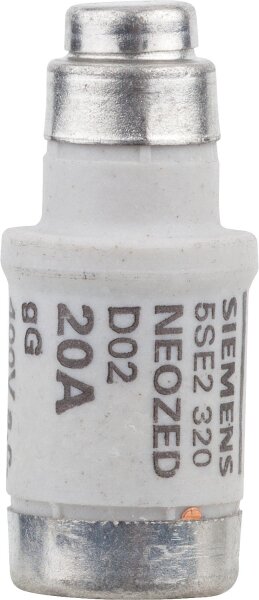 Neozed Sicherungseinsatz, D02 20A, VPE: 10 Stück