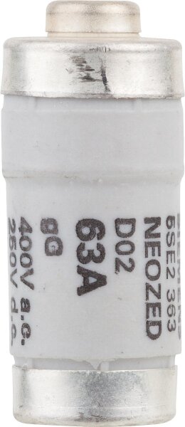 Neozed Sicherungseinsatz, D02 63A, VPE: 10 Stück