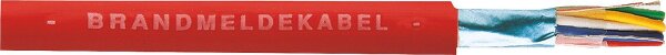 Brandmeldekabel 2 x 2 x 0,8 mm, rot, Rolle à 50 m