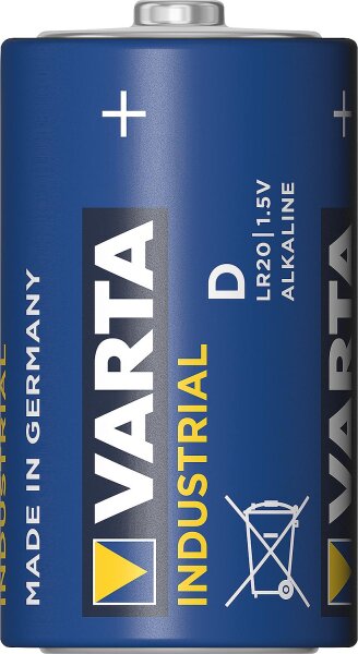 VARTA INDUSTRIAL Batterien Mono D LR20 ALKALINE, VPE = 20 Stück