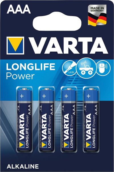 VARTA High Energy Batterien V 4903 Blister B4, Micro 1,5V  LR03 VPE 4 St.