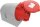 CEE-Wandsteckdose Turbo IP44 400V, 16A rot/grau, schraublos