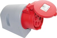 CEE-Wandsteckdose IP44 400V, 32A rot/grau