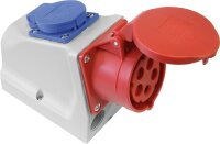 CEE-Wandsteckdose Combo IP44 400V, 16A mit Schukosteckdose