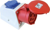 CEE-Wandsteckdose Combo IP44 400V, 16A mit Schukosteckdose