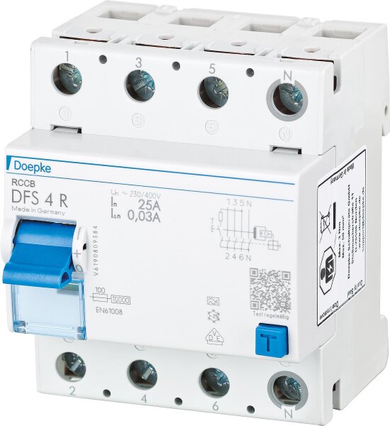 FI-Schalter Doepke DFS4 025-4/0,03-A R 4-polig
