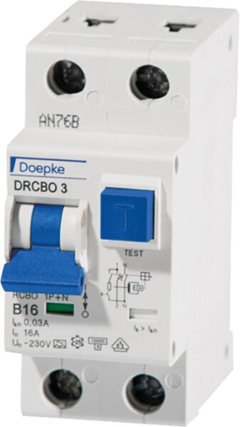 FI/LS Schalter Doepke DRCBO 3 B16/0,03/1N-A 2-polig