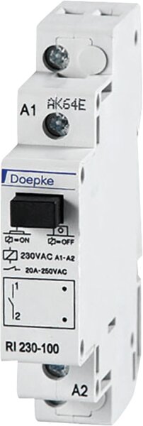 Installationsrelais Doepke RI 230-100 1-polig, 20A