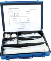 Sortimentskoffer Kabelbinder und Klebesockel natur...