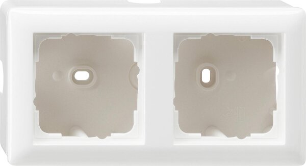 AP-Gehäuse 2-fach Gira Standard 55,Reinweiß glänzend IP20, 1 Stück