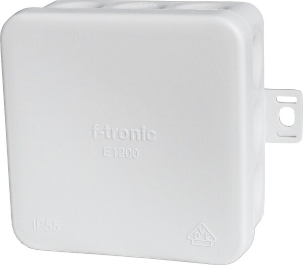 FR-Abzweigkasten F-Tronic IP54 80x80x37mm, grau, halogenfrei
