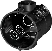 Unterputz Gerätedose F-Tronic Ø 60 mm, 45 mm tief, Schwarz, 1 Stück