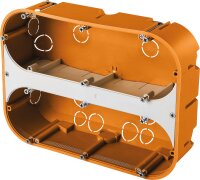 Hohlwand-Gerätedose F-Tronic massiv, 6-fach,...