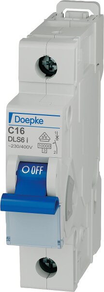 Leitungsschutzschalter Doepke DLS 6i, C16, 10KA 1-polig