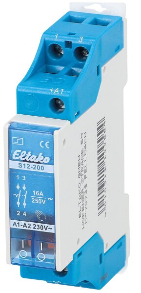 Elektromech. Stromstossschalter 2-Schließer, 16 A, 230V Eltako, S12-200-230V