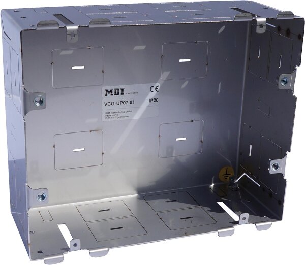 Metall Unterputzdose für Touchpanel, Größe: 7 Zoll, BxHxT: 213x171x84mm