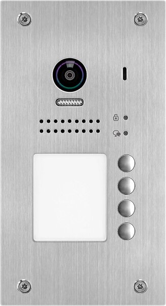Video-Türsprechstelle VT200 UP 4xKligeltaste, Edelstahl BxHxT:120x220x2mm                   *KB*