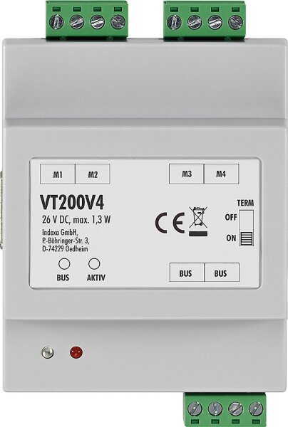 4-fach Video-Verteiler für Video-Türsprechanlage VT200