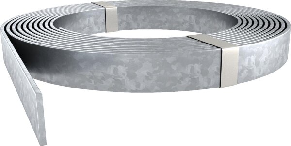 Stahl Flachleiter für Erdreich tauchfeuerverzinkt, Länge: 60m BxH: 30x3,5mm