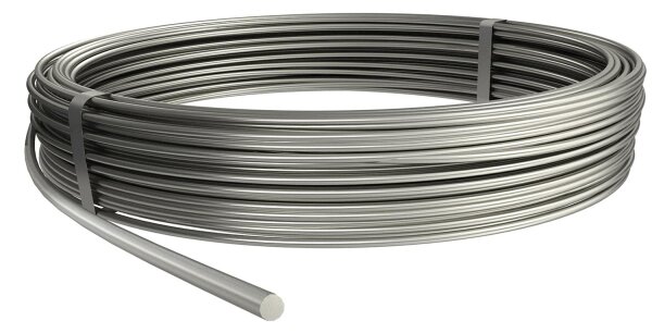 Rundleiter für Erdreich Edelstahl, rostfrei / L= 50m Größe/Querschnitt: 10mm/78mm²