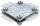 Kreuzverbinder flach Edelstahl für Flachleiter FL= 30mm ohne Zwischenplatte
