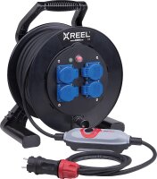 PRCD-S+Sicherheitskabeltrommel XREEL 250, 3x...
