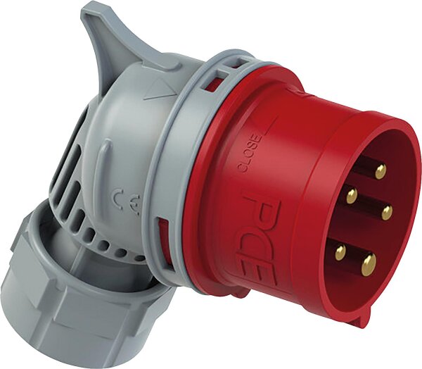 CEE-Winkelstecker 32A, 400V Twist TT, IP44, Schraubenlos