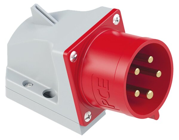 CEE-Wandgerätestecker 32A, 400V Twist TT, IP44, Schraubenlos