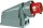 CEE-Wandgerätestecker 63A, 400V Power Twist, IP66/67 inkl. Blindverschraubung