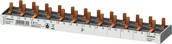 Stiftsammelschiene, 10mm² 3p/N für 12x AFDD-LS Siemens 5ST3673-0 (12TE)