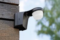 Wand Bewegungsmelder theben theLuxa S360 Schwarz Aufbau, 360° (Quer/Front) 16/5m