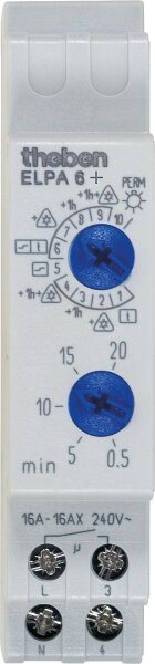 Treppenlicht-Zeitschalter elektronisch, ELPA 6 plus, theben, 2 Schließer, 16A