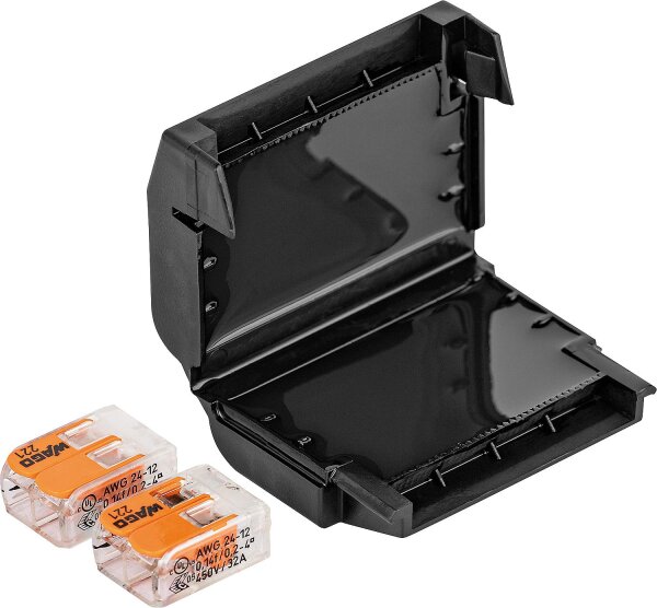 Gel Verbindungsmuffe, 1 Stück, Easy-Protect 222, 4x0,2-4mm², 2x Wago 221-412