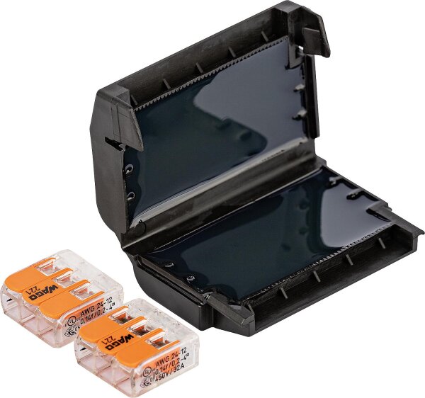 Gel Verbindungsmuffe, 1 Stück, Easy-Protect 323, 6x0,2-4mm², 2x Wago 221-413