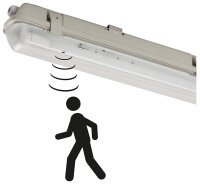 LED Feuchtraumleuchte 150cm 1x 20,5W 3100lm 4000k IP65 IK08 mit Bewegungssensor