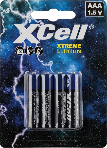 AAA/FR03. 1,5V, 1000 mAh 4er Blister