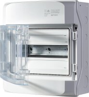 Kleinverteiler Aufputz, 1-reihig, 12 Module, IP65