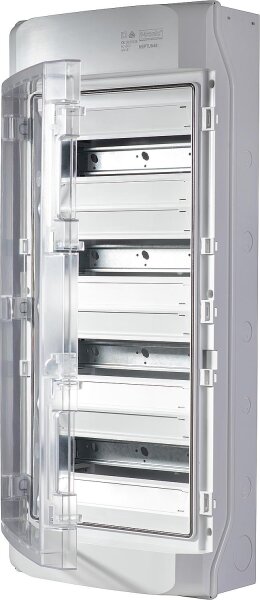 Kleinverteiler Aufputz, 4-reihig, 48 Module, IP65