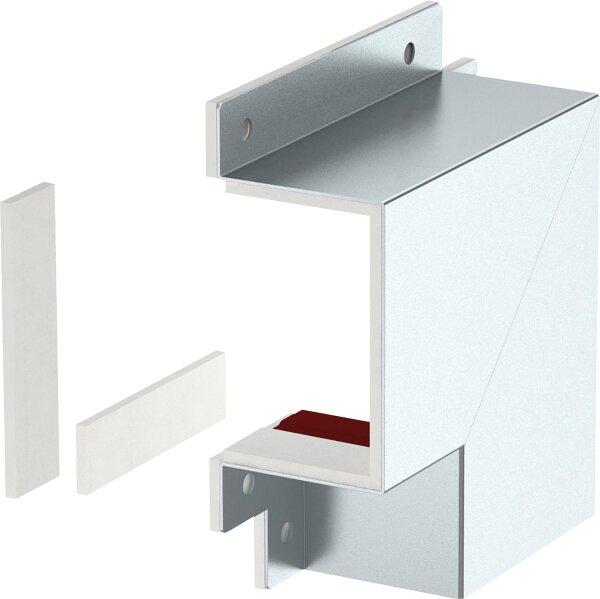 OBO Flachwinkel für Wand- und Deckenmontage 70x110mm, BSKM-FW 0711