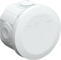 OBO Abzweigkasten, T25 Ø=63/T=45mm, lichtgrau 4x M25